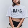 DANG Cropped Tee White - Image 2