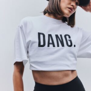 DANG Cropped Tee White
