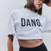 DANG Cropped Tee White - Image 3